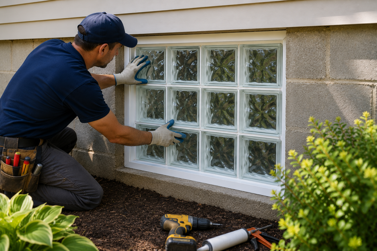 Glass Block Window Installation