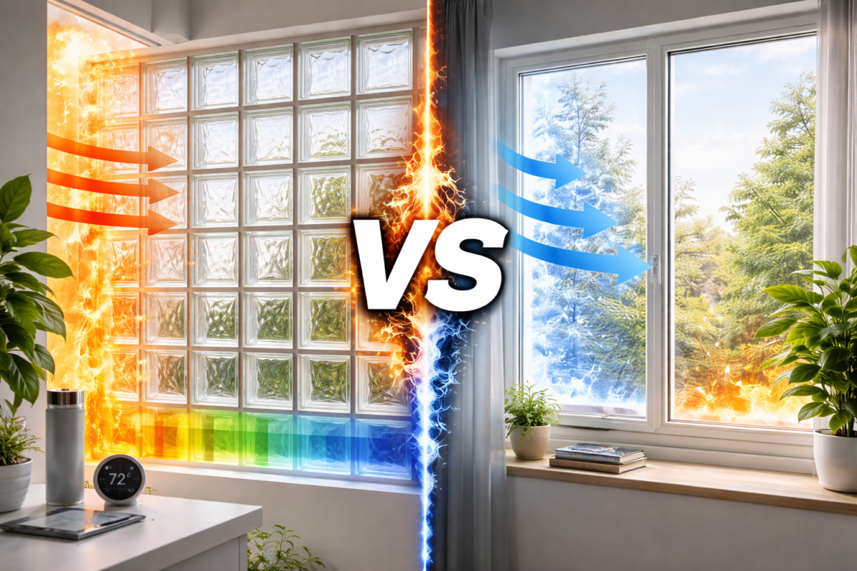 Glass Block Windows vs. Standard Windows for Insulation Performance