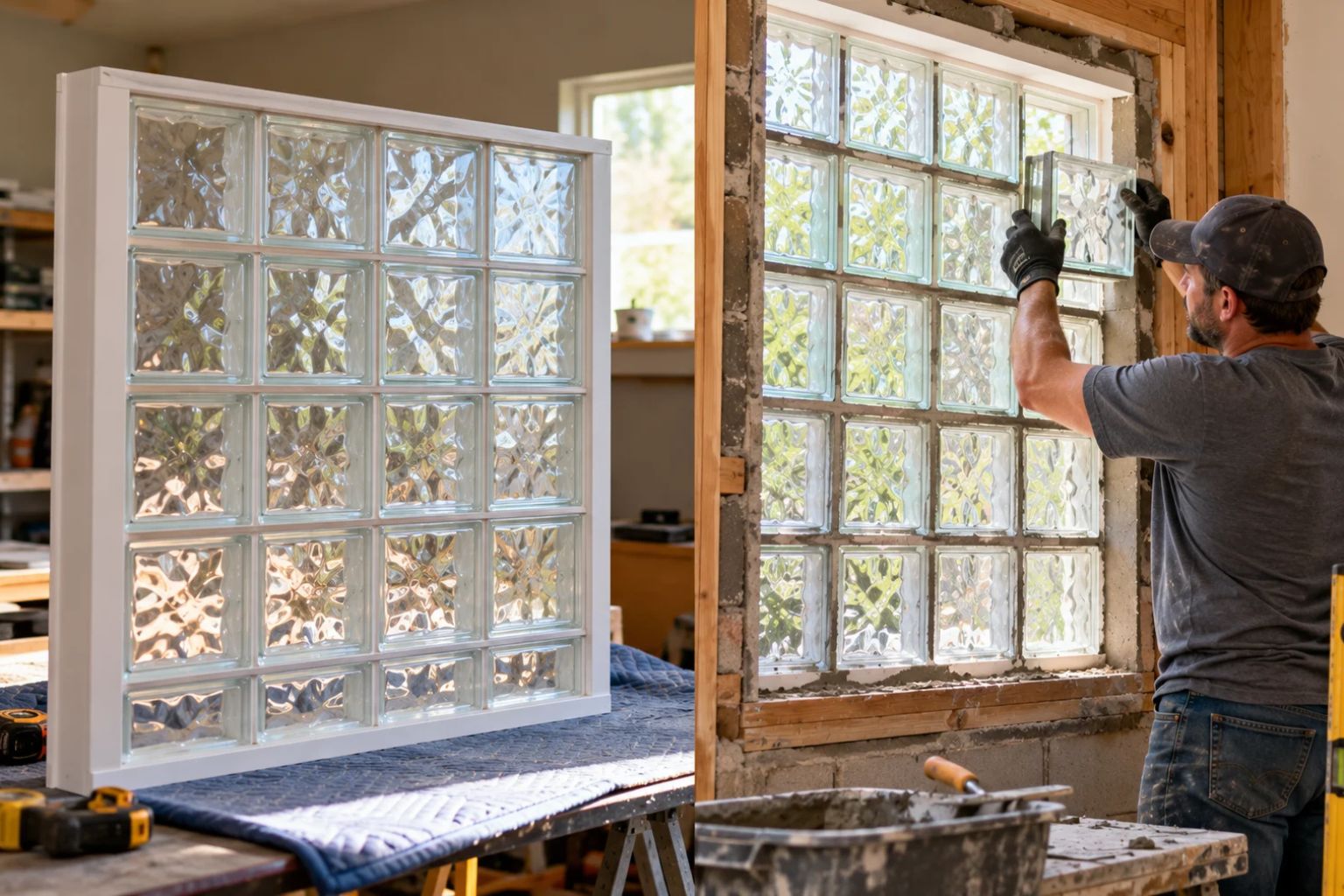 How Do Preassembled Glass Block Windows Differ From Custom-Built Ones?